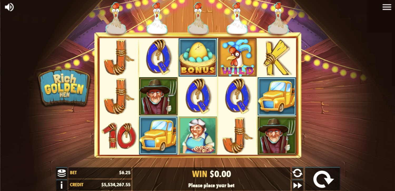 Rich Golden Hen Slot Gameplay