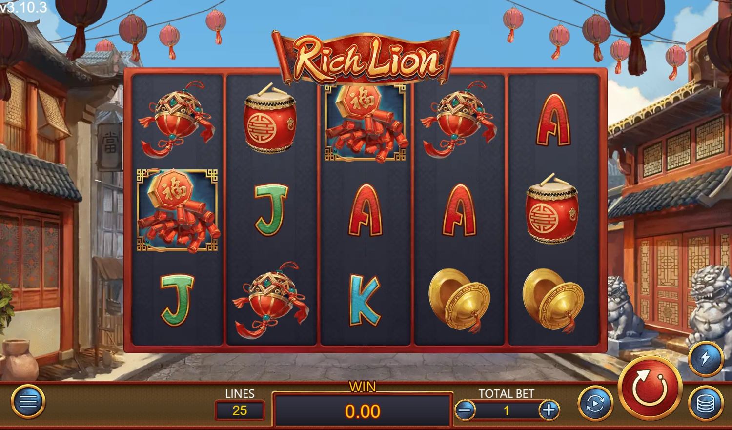 Rich Lion Slot Gameplay
