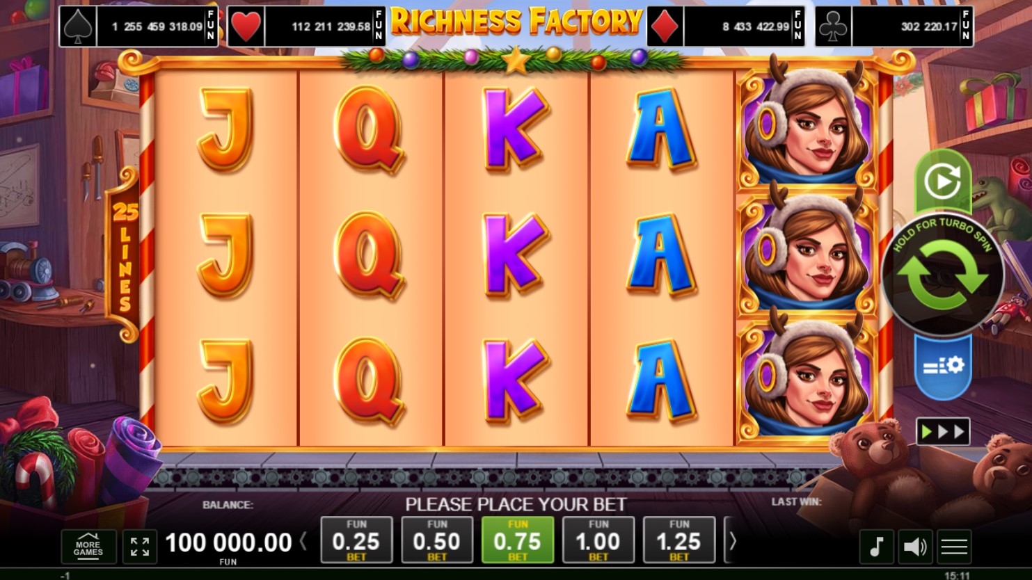 Richness Factory Slot Gameplay