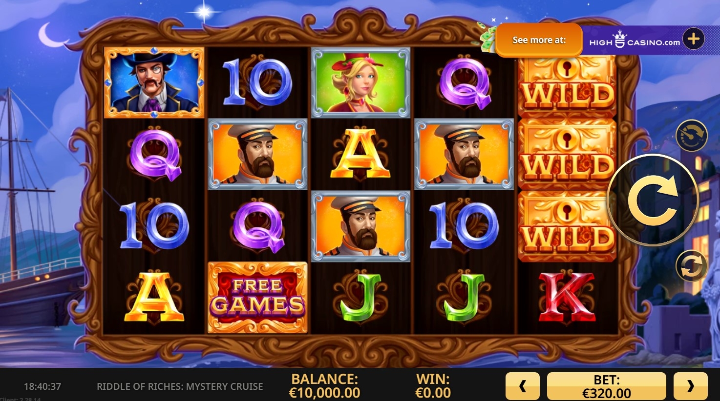 Riddle of Riches: Mystery Cruise Slot Gameplay