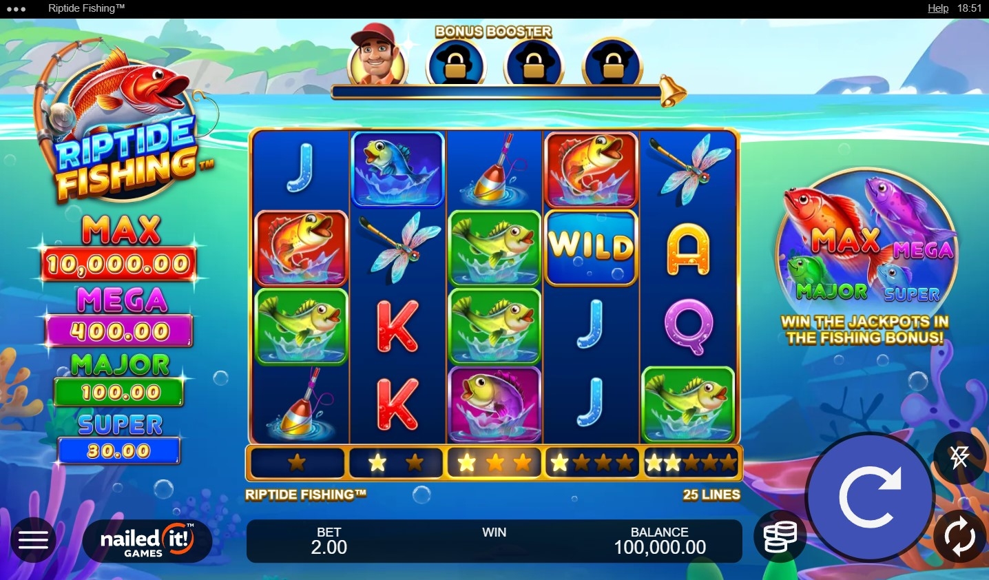 Riptide Fishing Slot Gameplay
