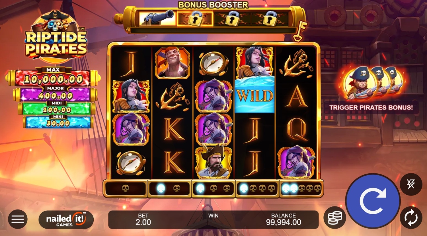 Riptide Pirates Slot Gameplay