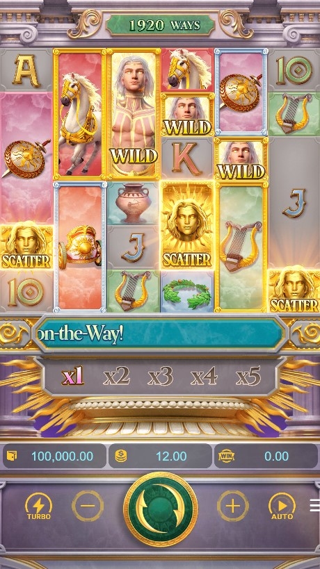 Rise of Apollo Slot Gameplay