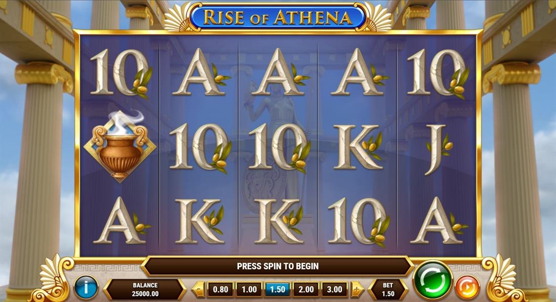Rise of Athena Slot Gameplay