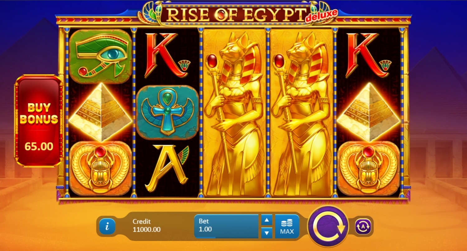 Rise of Egypt Deluxe Slot Gameplay
