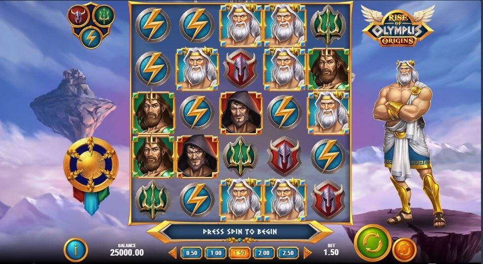 Rise of Olympus Origins Slot Gameplay