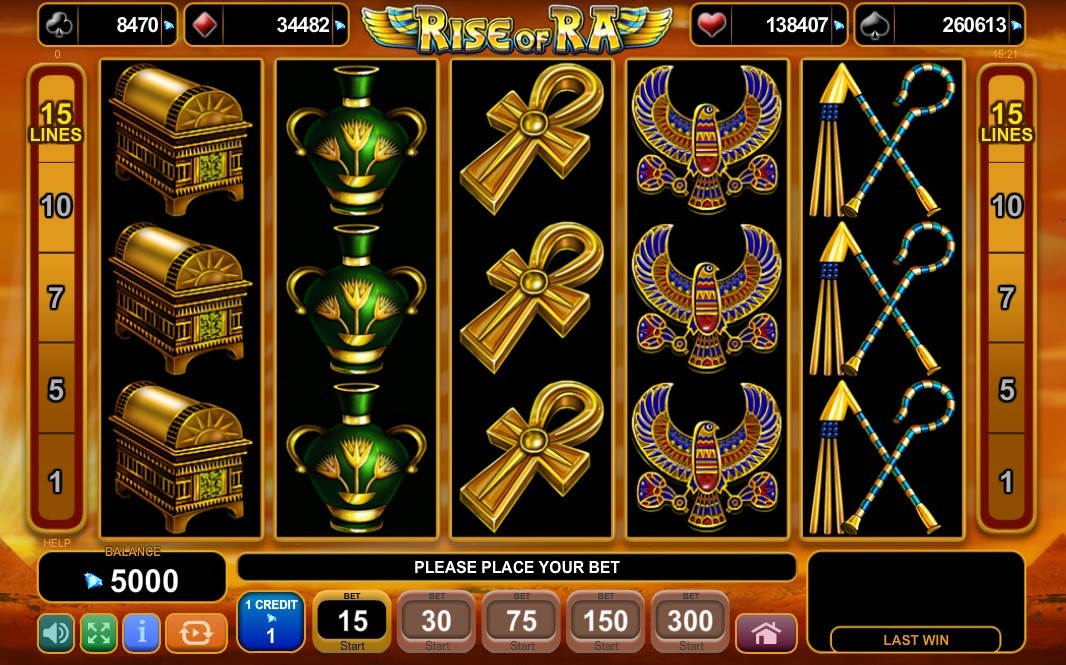 Rise of Ra Slot Gameplay