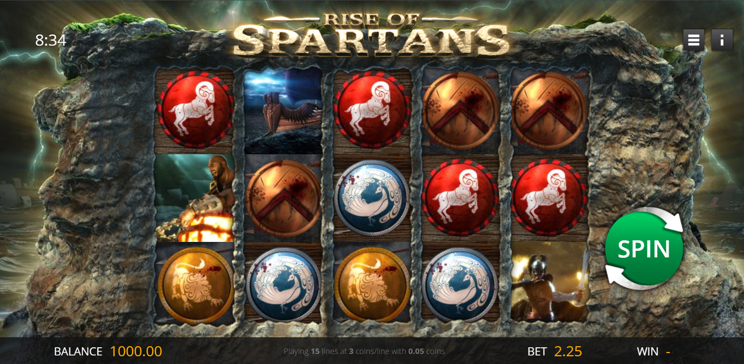 Rise of Spartans Slot Gameplay