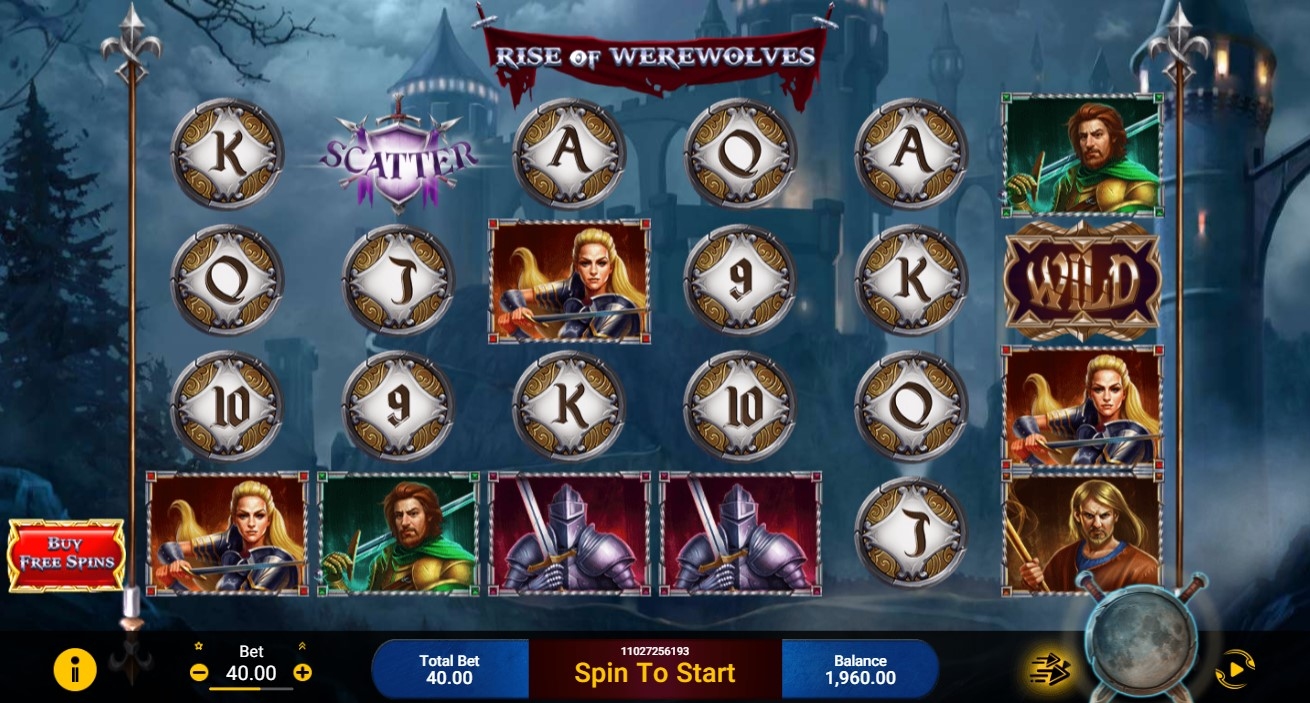 Rise of Werewolfs Slot Gameplay