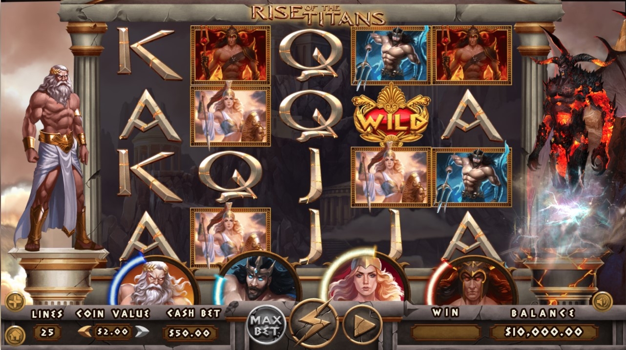 Rise of the Titans Slot Gameplay