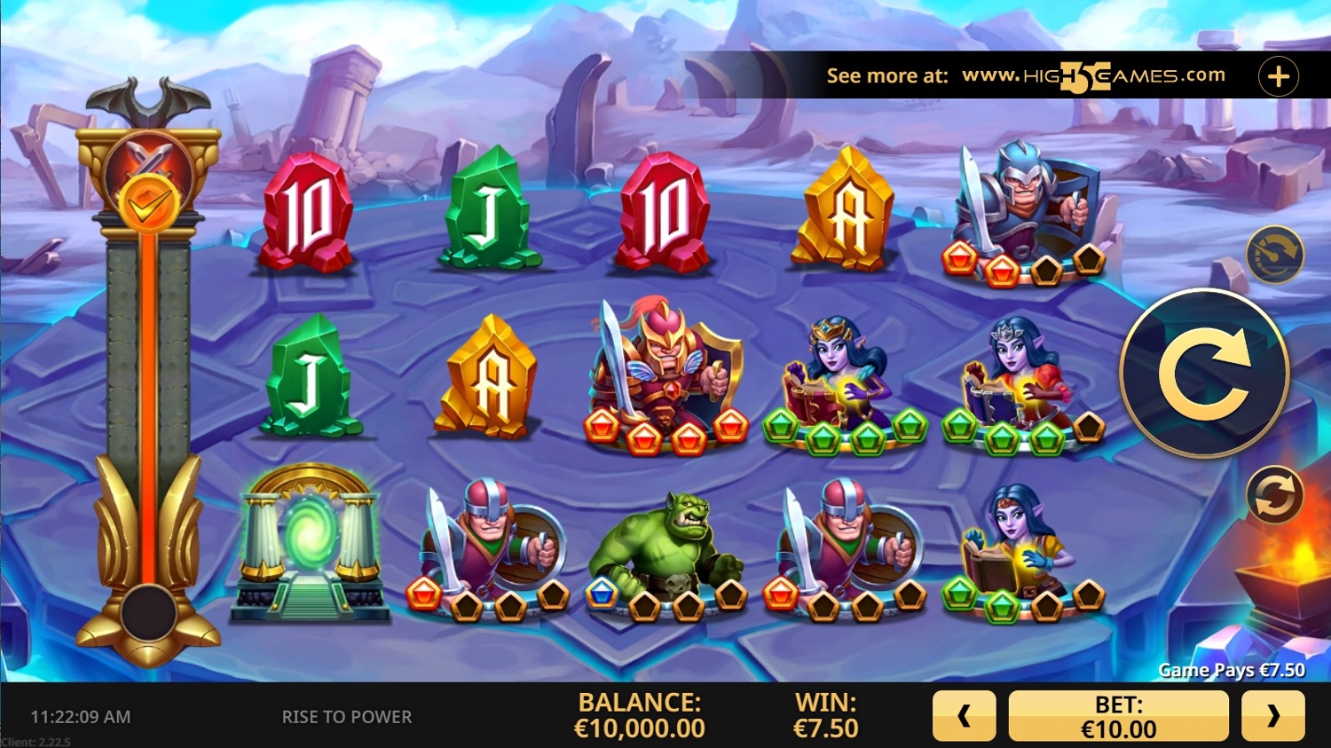 Rise to Power Slot Gameplay