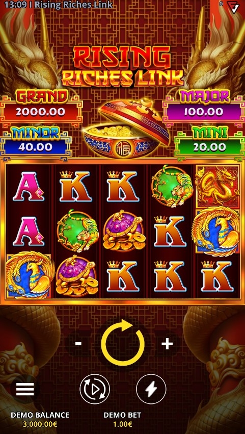 Rising Riches Link Slot Gameplay