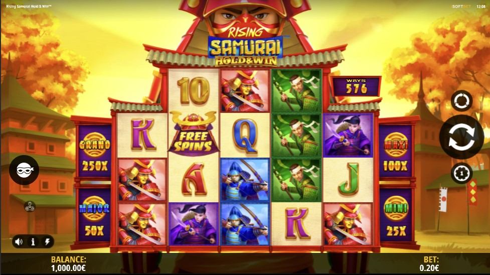 Rising Samurai Slot Gameplay