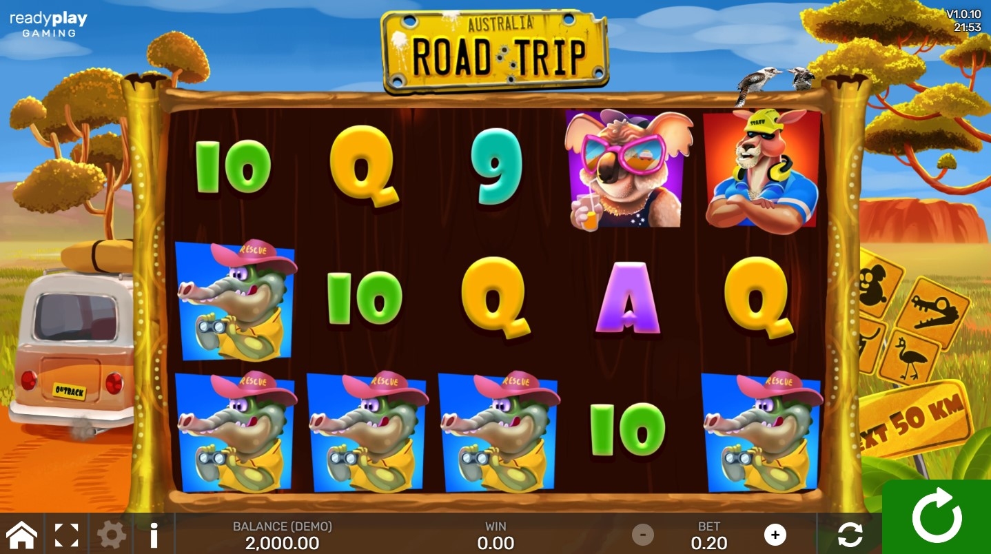 Road Trip (Ready Play Gaming) Slot Gameplay