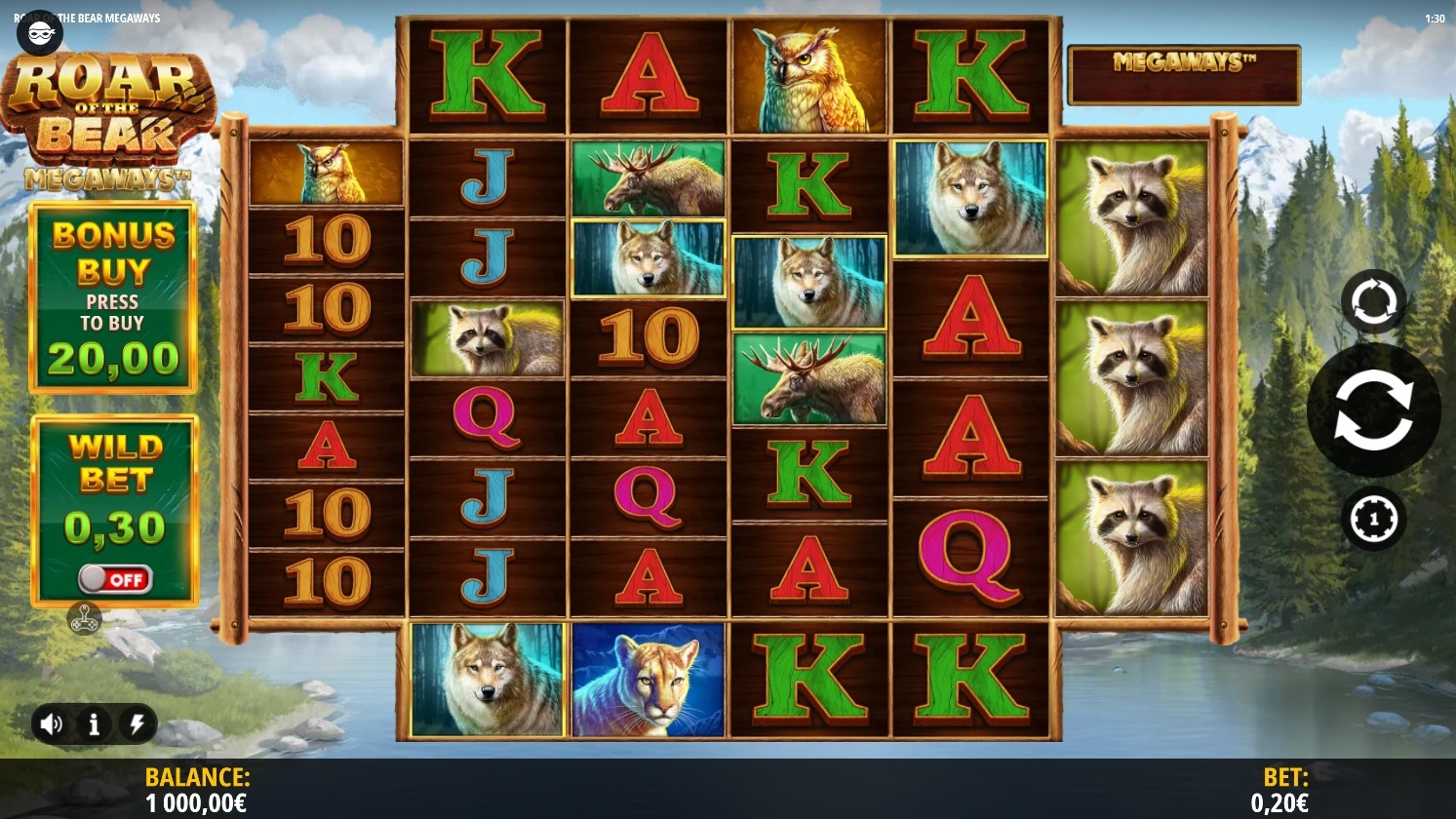 Roar of the Bear Megaways Slot Gameplay