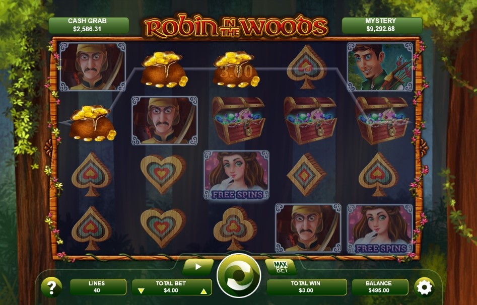 Robin in the Woods Slot Gameplay