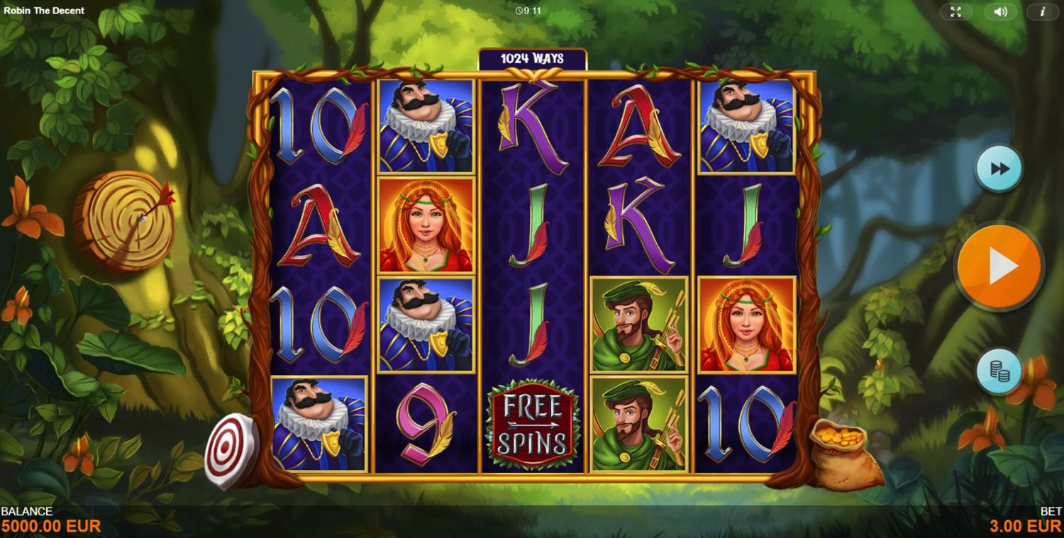 Robin the Decent Slot Gameplay