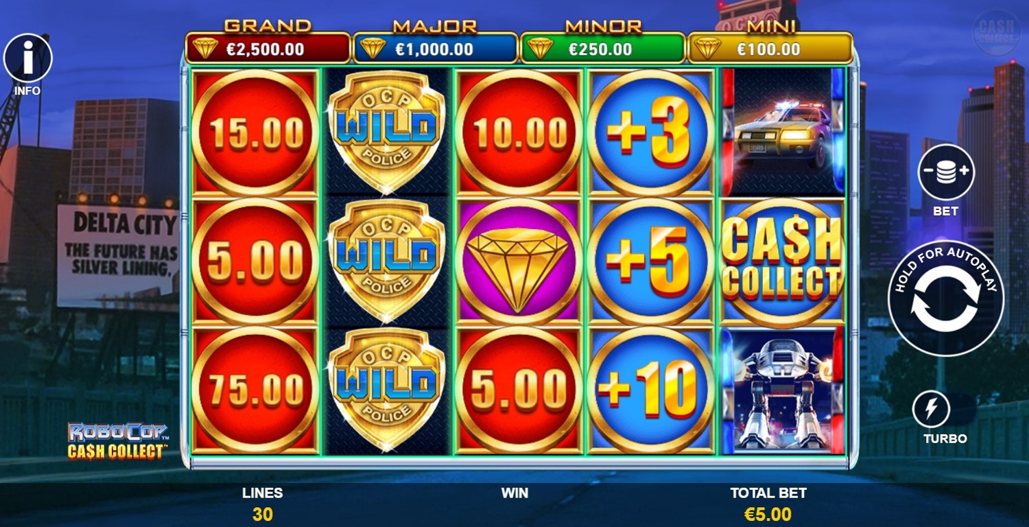 RoboCop: Cash Collect Slot Gameplay