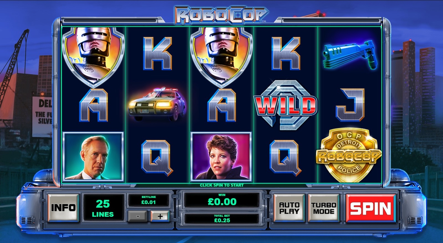 Robocop Slot Gameplay
