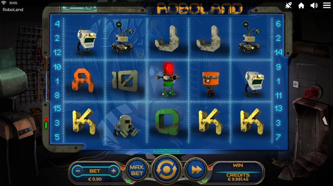 Roboland Slot Gameplay