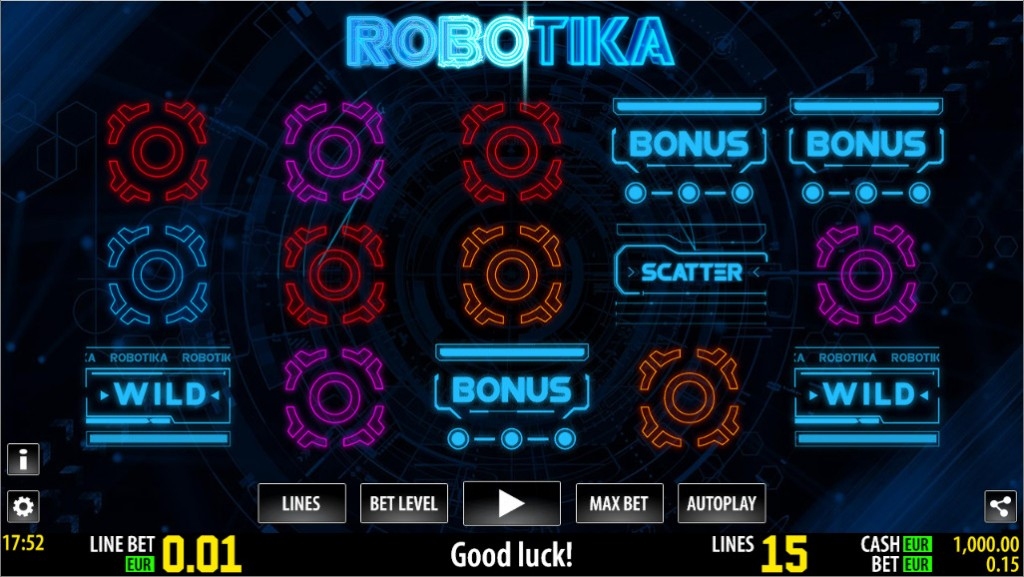 Robotika Slot Gameplay