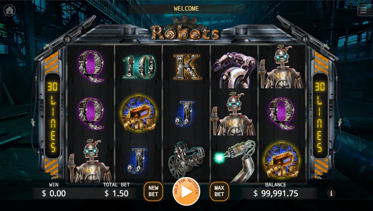 Robots Slot Gameplay