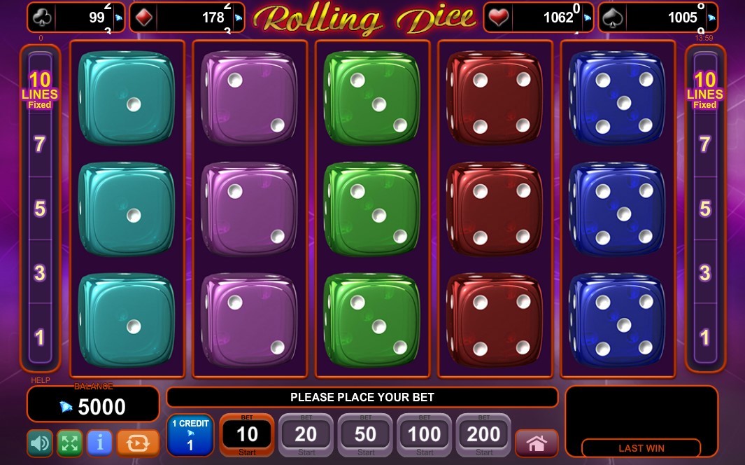 Rolling Dice Slot Gameplay