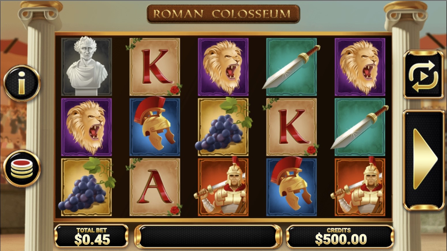 Roman Colosseum Slot Gameplay