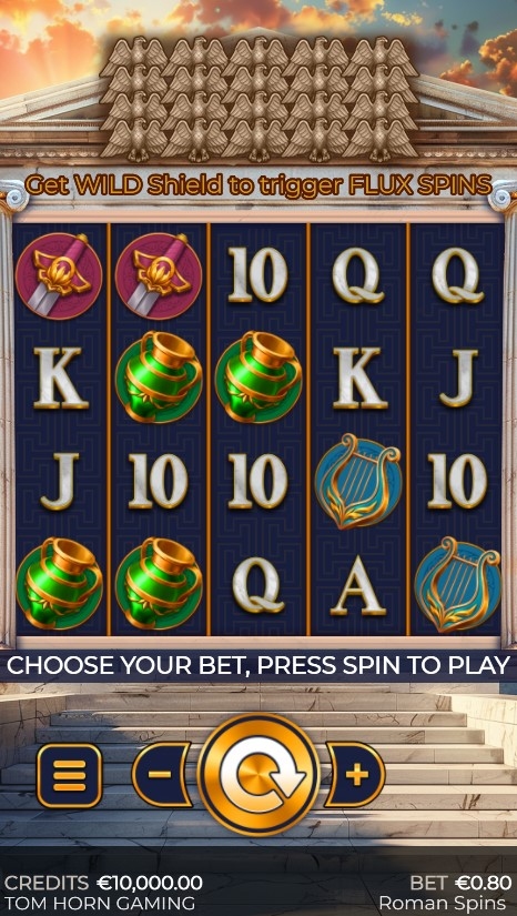 Roman Spins Slot Gameplay