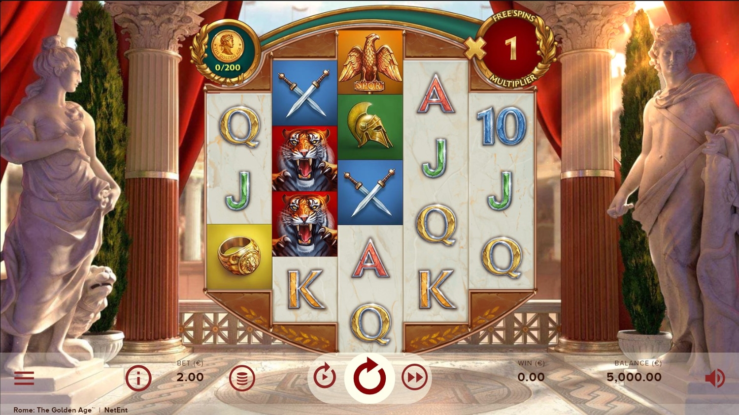 Rome The Golden Age Slot Gameplay