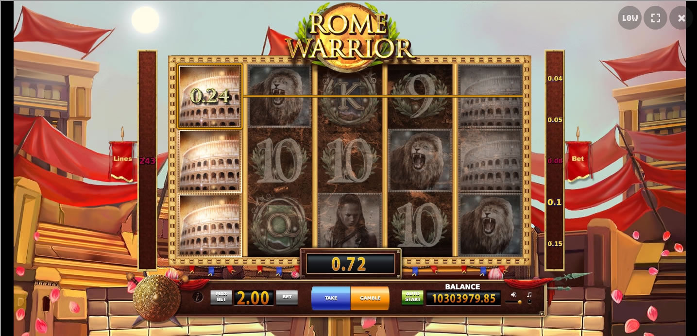 Rome Warrior Slot Gameplay