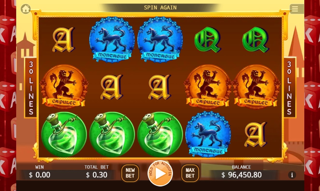 Romeo and Juliet (KA Gaming) Slot Gameplay