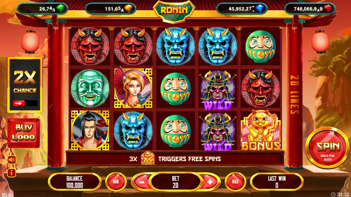 Ronin (Popok Gaming) Slot Gameplay