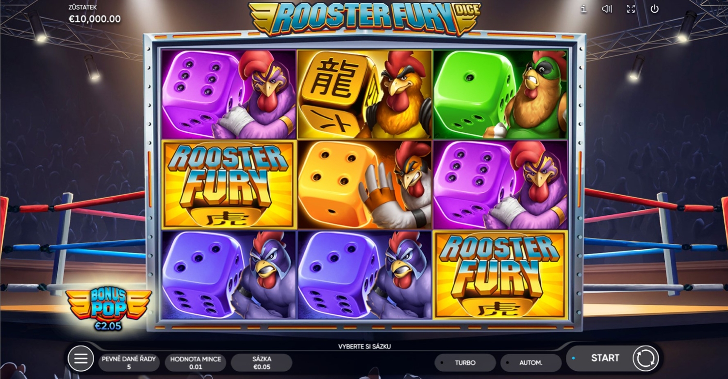 Rooster Fury Dice Slot Gameplay