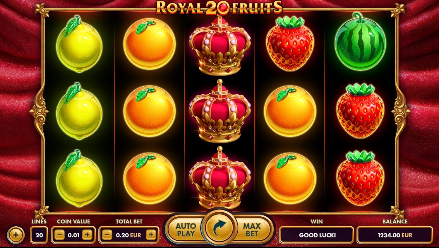 Royal 20 Fruits Slot Gameplay