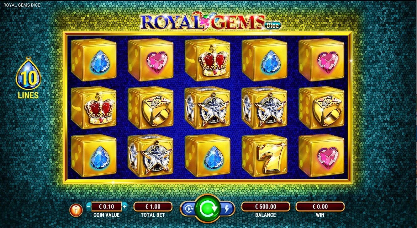 Royal Gems“ Dice Slot Gameplay
