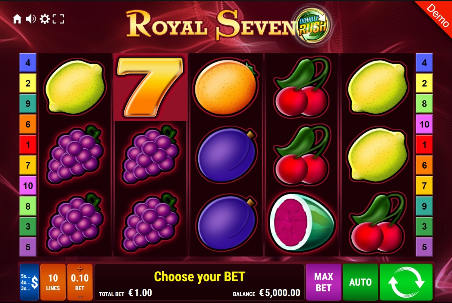 Royal Seven  - Double Rush Slot Gameplay