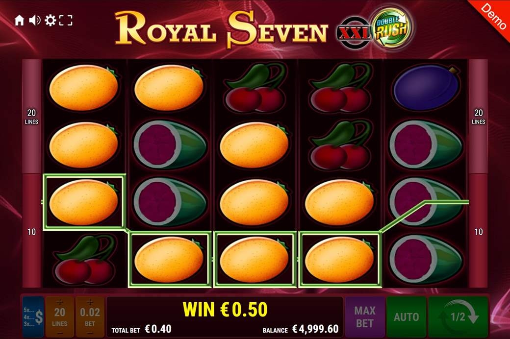 Royal Seven XXL - Double Rush Slot Gameplay