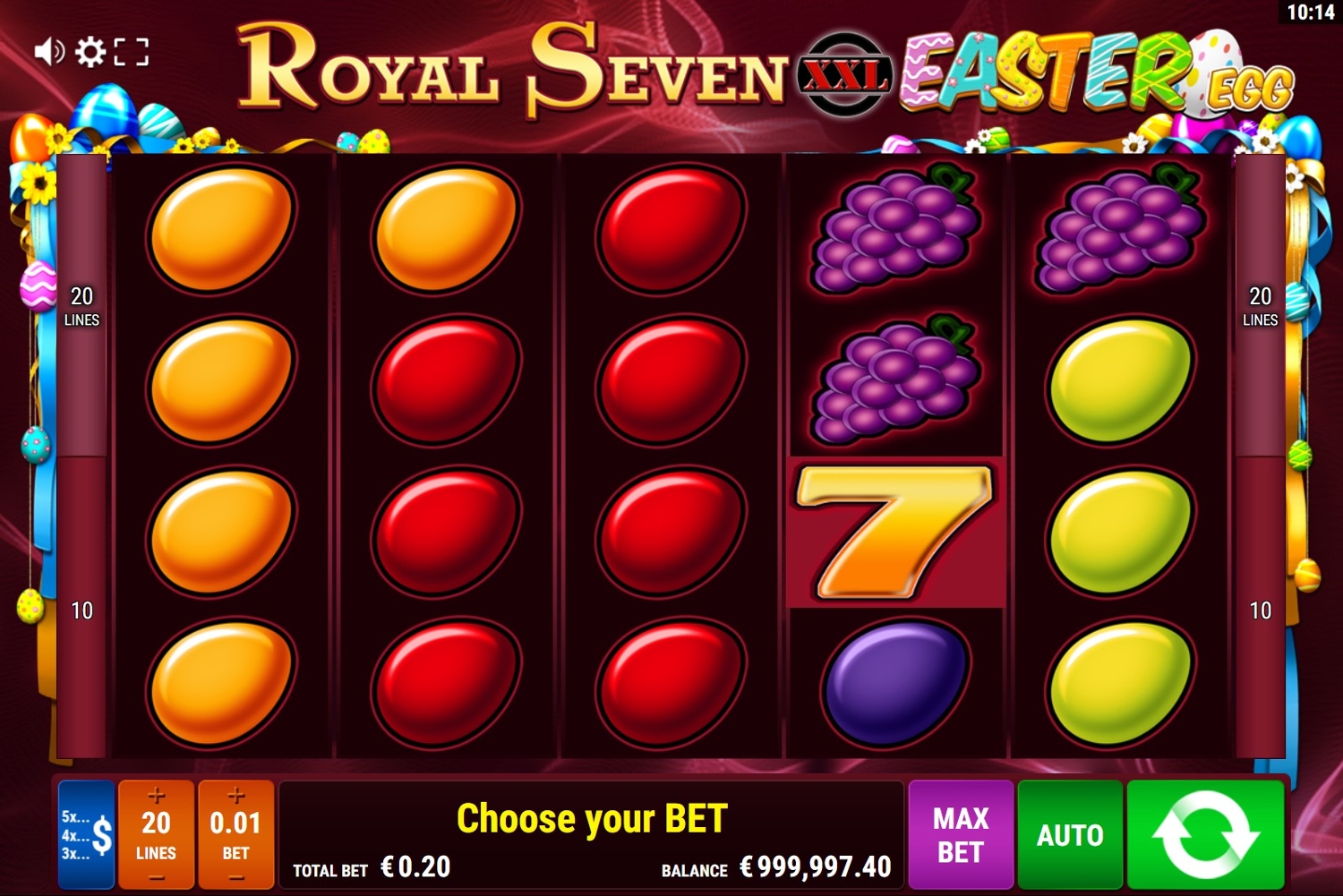Royal Seven XXL - Easter Egg Slot Gameplay