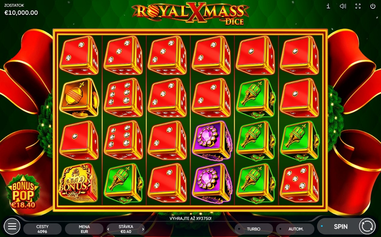Royal Xmass Dice Slot Gameplay
