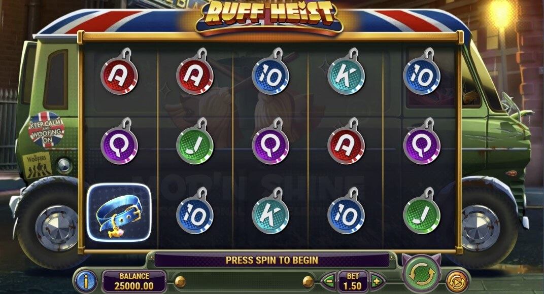 Ruff Heist Slot Gameplay