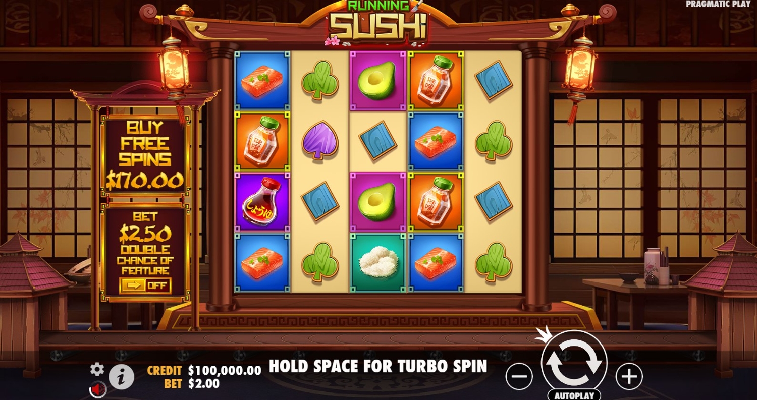 Running Sushi Slot Gameplay