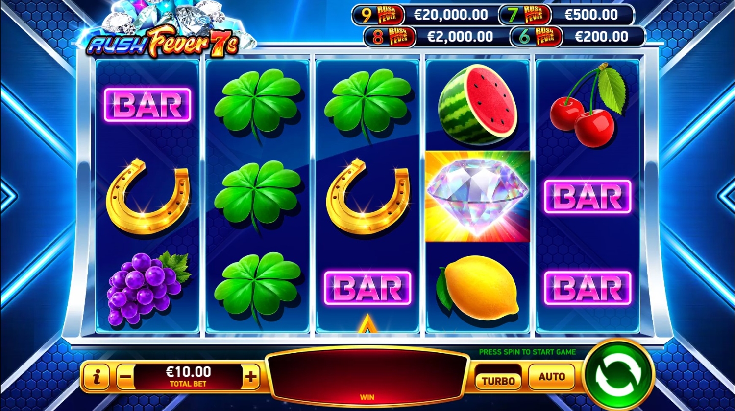 Rush Fever 7s Slot Gameplay