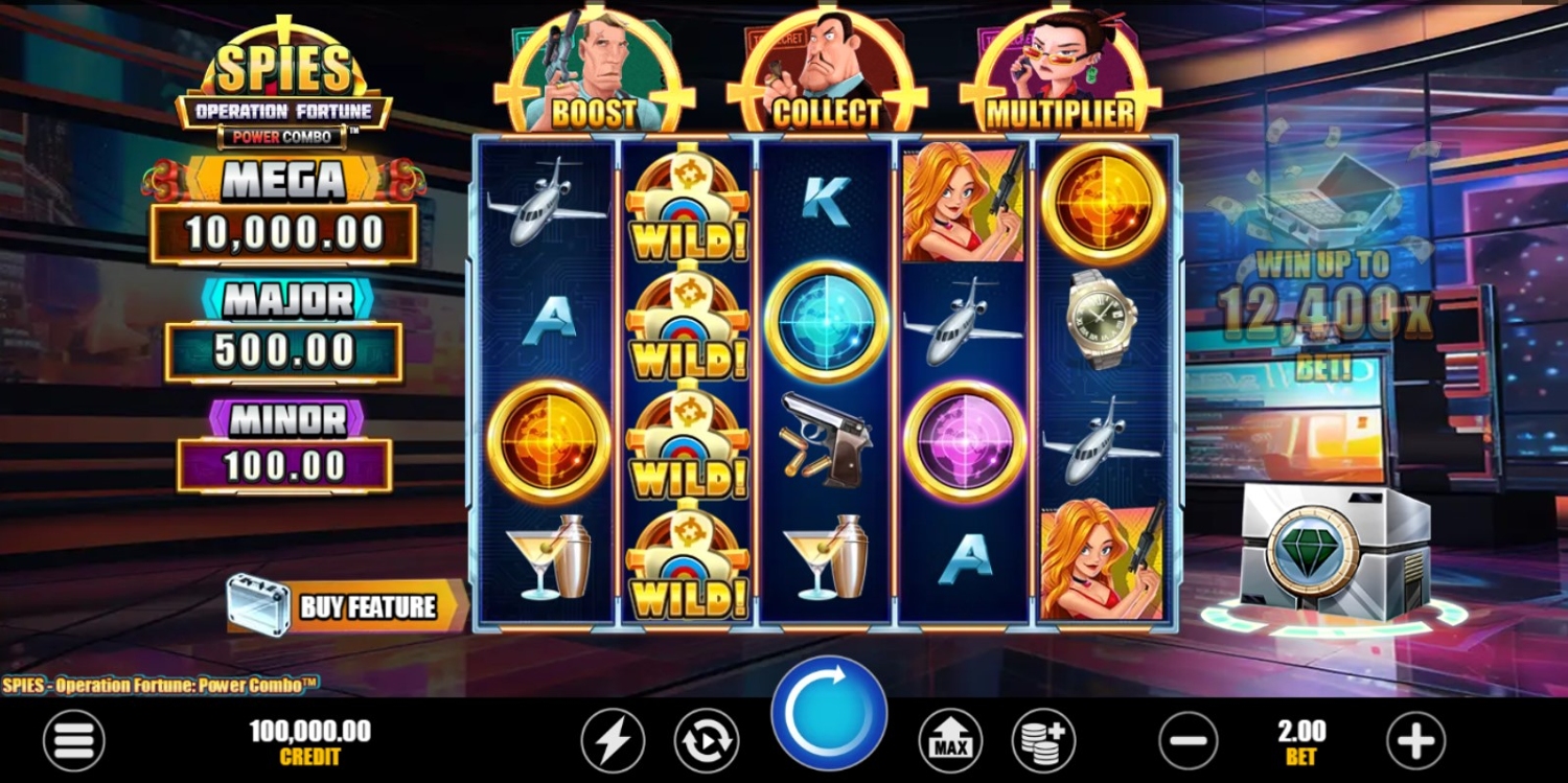 SPIES“ Operation Fortune Power Combo Slot Gameplay
