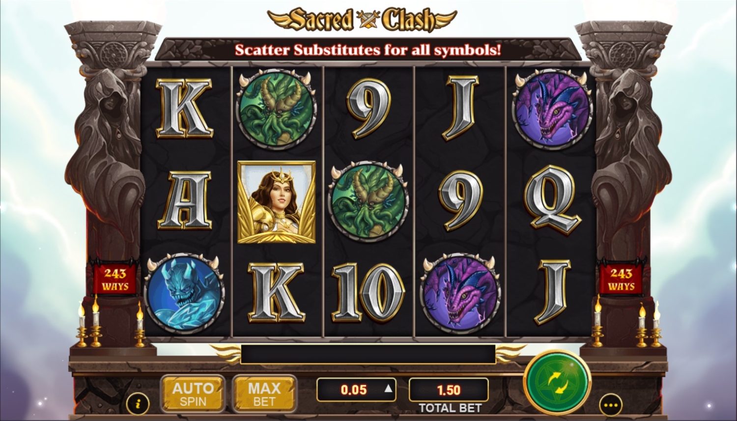 Sacred Clash Slot Gameplay