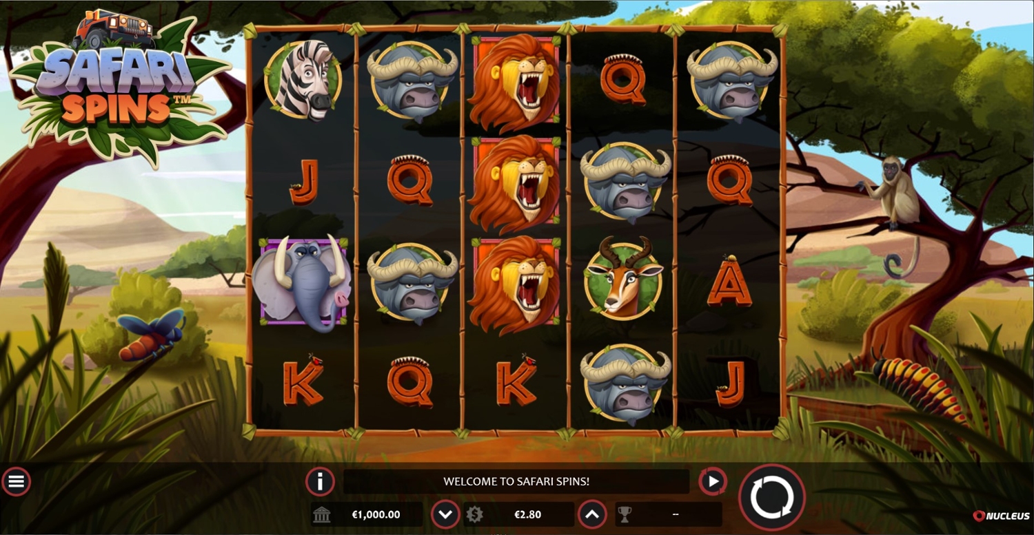 Safari Spins Slot Gameplay