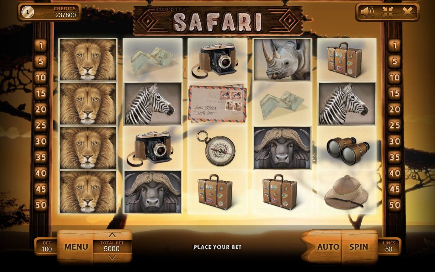 Safari Slot Gameplay
