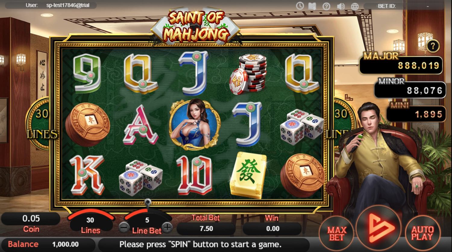 Saint of Mahjong Slot Gameplay