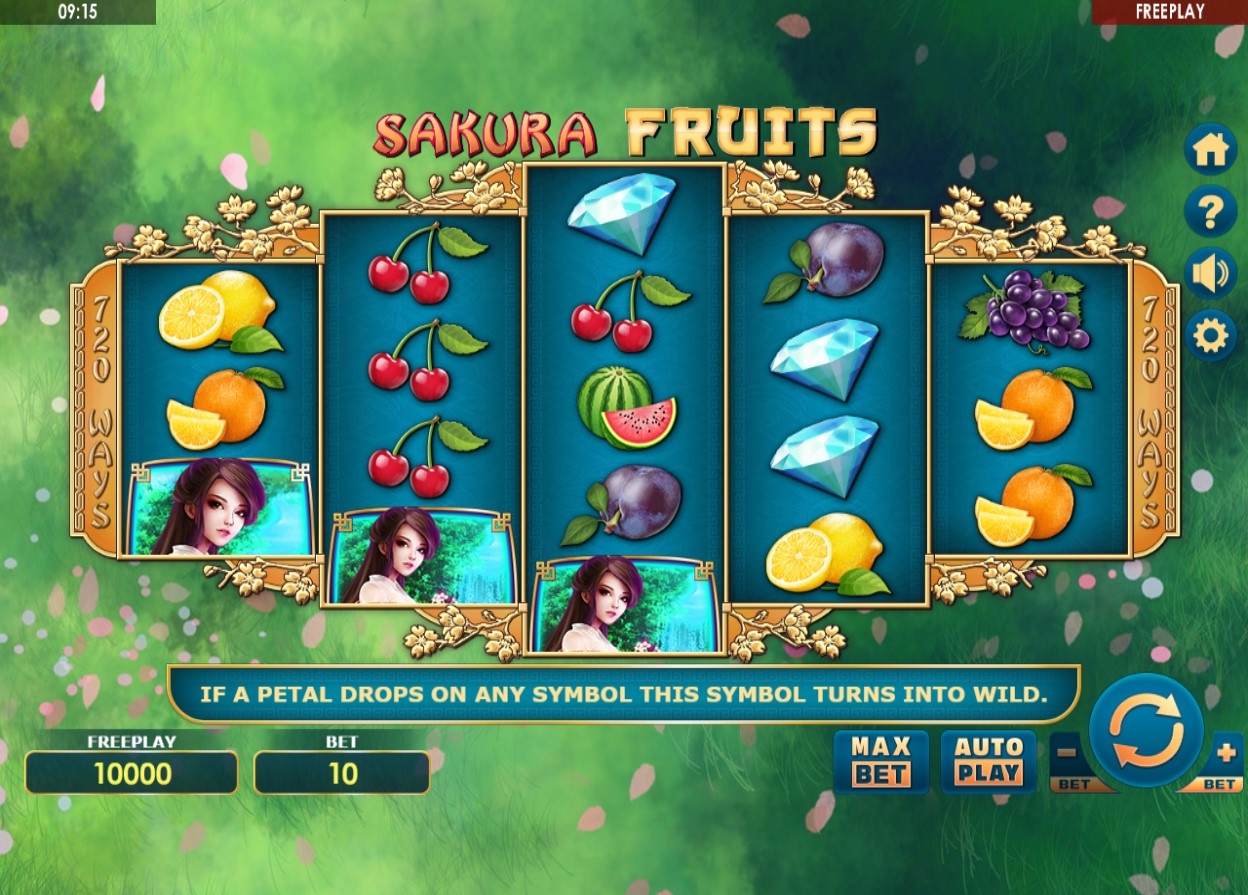 Sakura Fruits Slot Gameplay