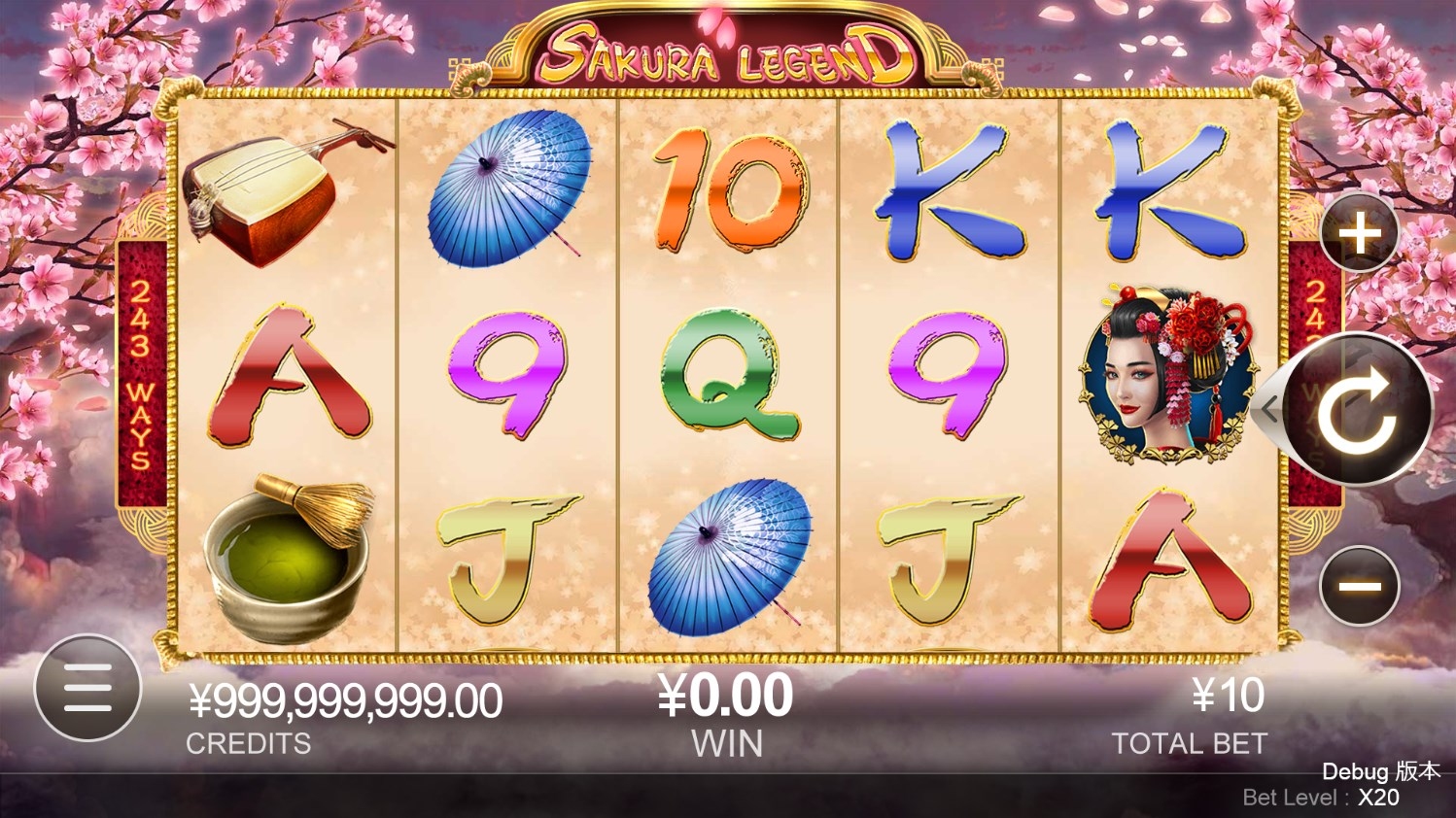 Sakura Legend Slot Gameplay